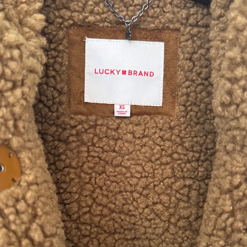 Lucky Brand Tan Sherpa Jacket - Picture 2 of 16